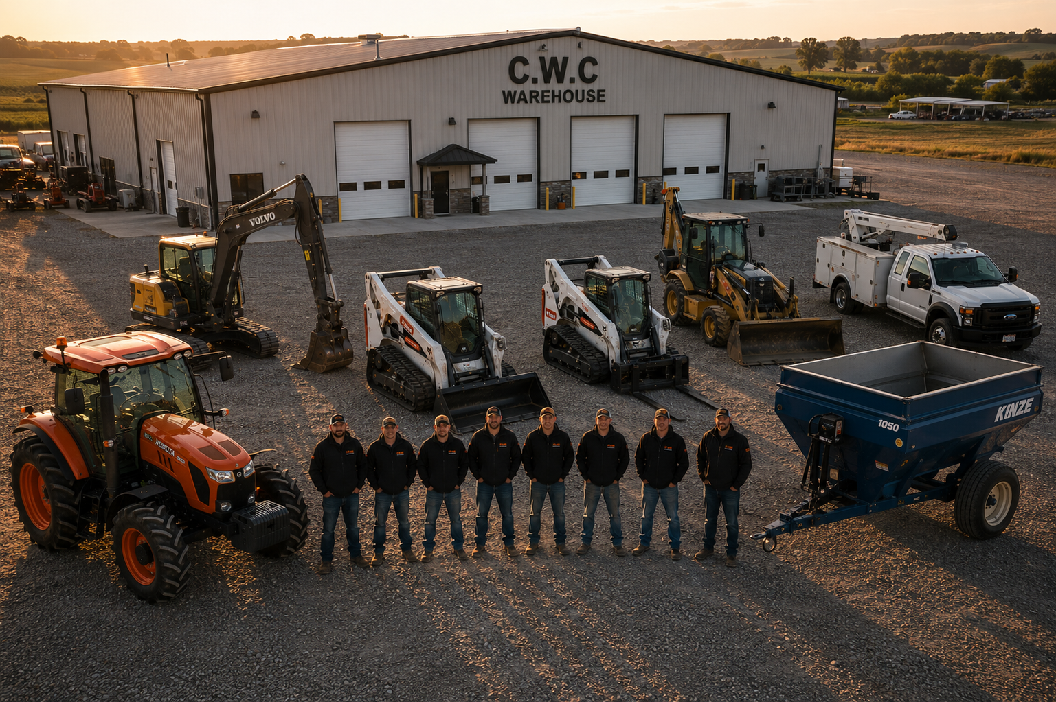 C.W.C Heavy Equipment tractor near Conrad, Montana
